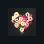 Bloomhart Canvas Afdruk<br><div class="desc">Fotofoto's van verse bloemen,  fijn haar</div>