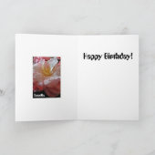 Bloomin' Camellias Verjaardag Kaart (Binnen)