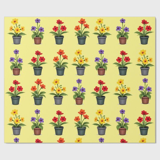 Bloomin' Fun Flower Cadeaupapier (Vlak)