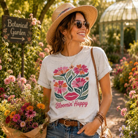 Bloomin' Gelukkig Tri-Blend Shirt