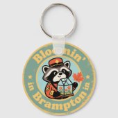 Bloomin' in Brampton met een grappige wasbeermount Sleutelhanger (Achterkant)