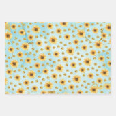 Bloomind sunflowers in the garden inpakpapier vel (Voorkant 3)