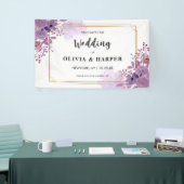 Blooming Amethyst Golden Lijst Backdrop Ba Spandoek (Beurs)
