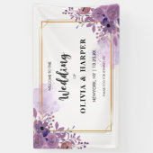 Blooming Amethyst Golden Lijst Backdrop Ba Spandoek (Verticaal)