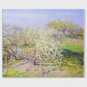 Blooming Apple Trees, Claude Monet Cadeaupapier (Vlak)