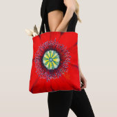 Blooming Art - Optimistic Poopy, door CraftiesPot Tote Bag (Dichtbij)