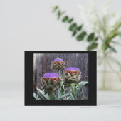Blooming Artichokes Briefkaart (Staand voorkant)