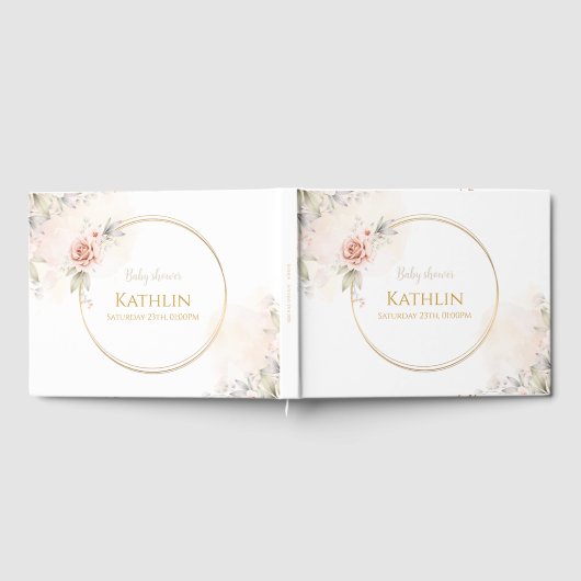 Blooming Baby shower Gastenboek (Volledig)