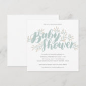 Blooming Baby shower Uitnodiging (Voorkant / Achterkant)
