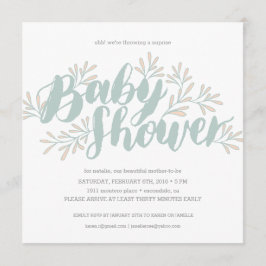 Blooming Baby shower Uitnodiging