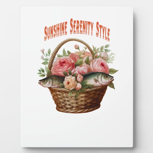 🌿 Blooming Basket Charm 🌿 Fotoplaat (Voorkant)