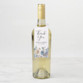 Blooming Beauty | Aangepaste bruiloft Flessenhanger (Op fles)