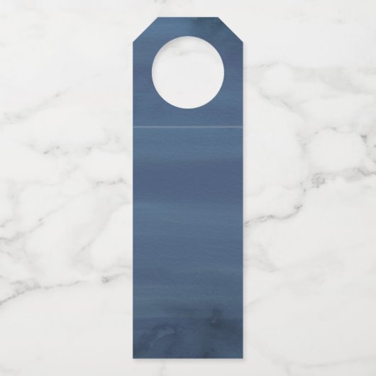 Blooming Beauty | Aangepaste bruiloft Flessenhanger (Achterkant)