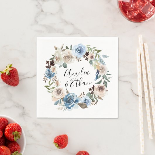 Blooming Beauty | Aangepaste bruiloft Servet (Insitu)