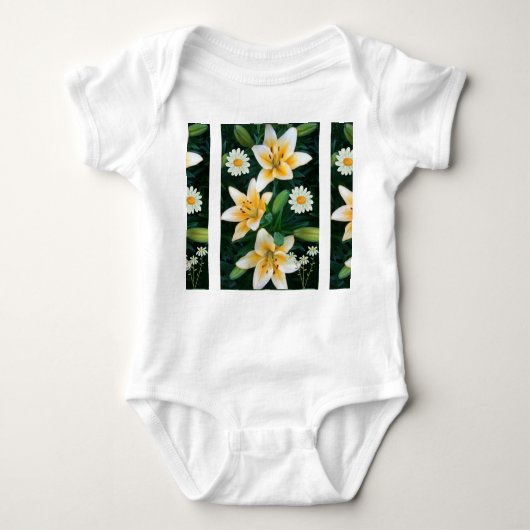 Blooming Beauty Baby Bodysuit – Fresh Floral Vibes (Voorkant)