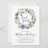 Blooming Beauty | Floral Graduy Party Kaart (Voorkant)