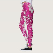 "Blooming Beauty: Fuchsia roze bloemige Leggings" Leggings (Links)