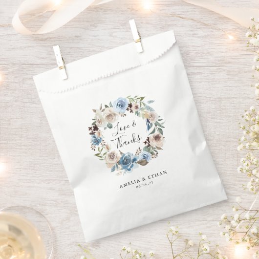 Blooming Beauty | Gepersonaliseerd huwelijk Dank u Bedankzakje (Geknipt)