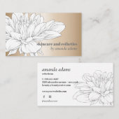 Blooming Beauty | Goudbloem Skincare-estheticus Visitekaartje (Voorkant / Achterkant)