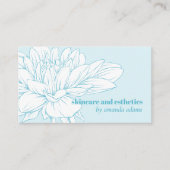 Blooming Beauty | Lichte blauwe huid esthetiste Visitekaartje (Voorkant)