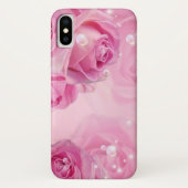 Blooming Beauty: Roze Rose iPhone Case (Achterkant)