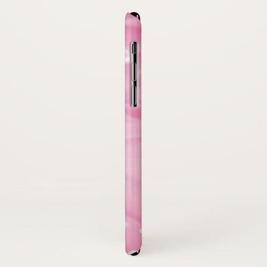 Blooming Beauty: Roze Rose iPhone Case (Achterkant/links)