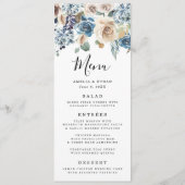 Blooming Beauty | Stemkaart voor bruiloften Menu (Voorkant)