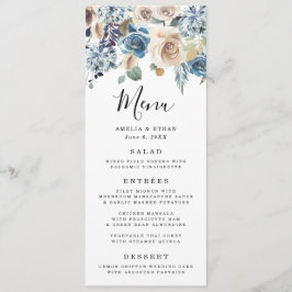 Blooming Beauty | Stemkaart voor bruiloften Menu