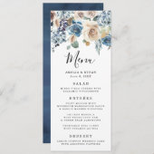 Blooming Beauty | Stemkaart voor bruiloften Menu (Voorkant / Achterkant)