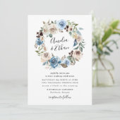 Blooming Beauty | Uitnodiging voor Floral Wedding (Staand voorkant)