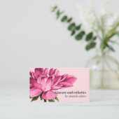 Blooming Beauty | Waterverf estheticus Skincare Visitekaartje (Staand voorkant)