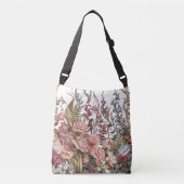 Blooming Bliss: Bloemen Canvas tas (Voorkant)