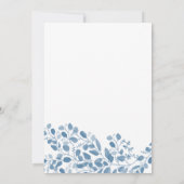 Blooming Blue Sunflower Vrijgezellenfeest Kaarten (Achterkant)