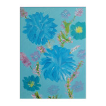 Blooming Bluebells Acryl Wall Art