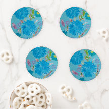 Blooming Bluebells Bloemen Onderzetter Set