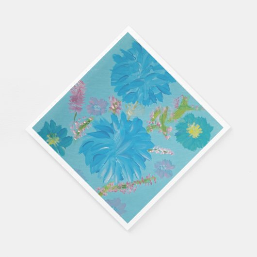 Blooming Bluebells Bloemenfeest servetten (Hoek)