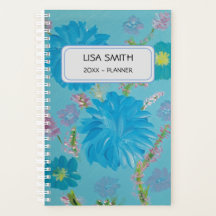 Blooming Bluebells Custom Name Planner