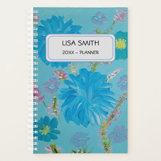 Blooming Bluebells Custom Name Planner (Voorkant)