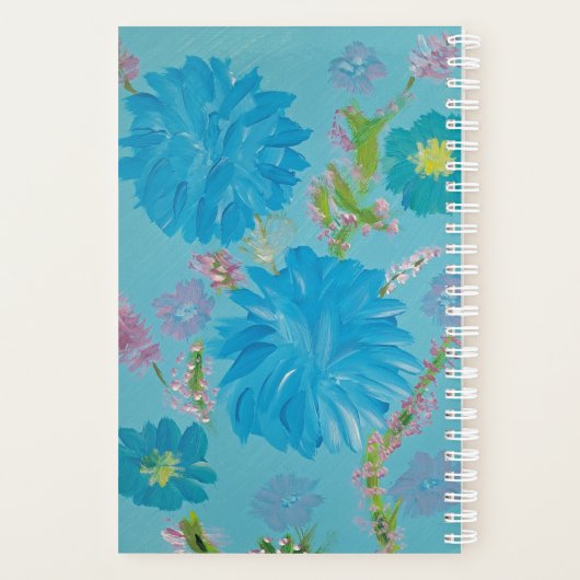 Blooming Bluebells Custom Name Planner (Achterkant)