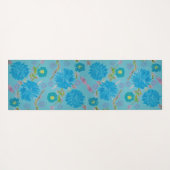 Blooming Bluebells Floral Monogram Yoga Mat (Achterkant (horizontaal))