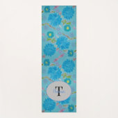 Blooming Bluebells Floral Monogram Yoga Mat (Voorkant)