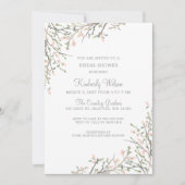 Blooming Blush Floral Wedding Vrijgezellenfeest Kaart (Voorkant)