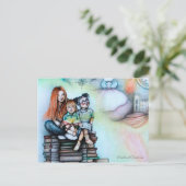 _Blooming Boeken_ Briefkaart (Staand voorkant)