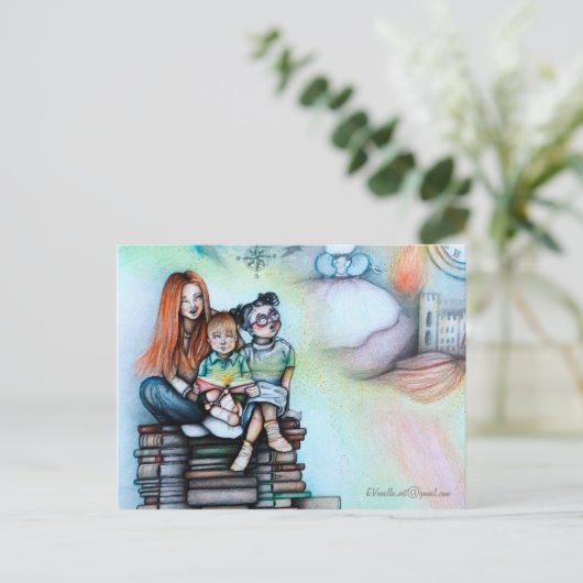 _Blooming Boeken_ Briefkaart (Staand voorkant)