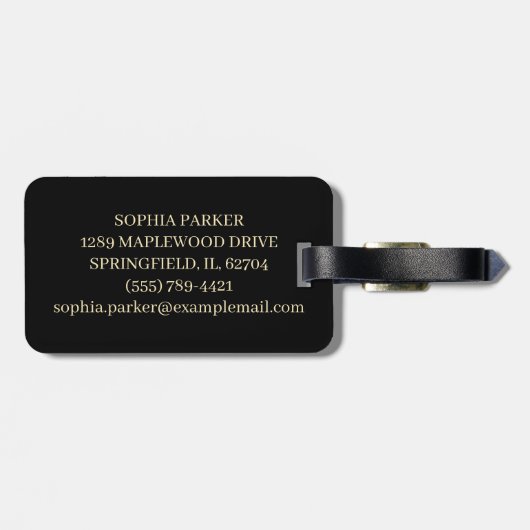 Blooming Book Bagagelabel (Achterkant horizontaal)