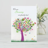 Blooming Boom Zwangerschap Aankondiging (Staand voorkant)