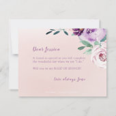 Blooming botanical Wil je mijn bruidsmeisje zijn? Kaart (Achterkant)