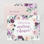 Blooming botanical Wil je mijn ereheer zijn? Kaart (Voorkant / Achterkant)