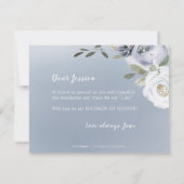 Blooming botanical Wil je mijn ereheer zijn? Kaart (Achterkant)