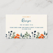 Blooming Botanicals Bruiloft Feest Deel Een Recept Informatiekaartje (Voorkant)